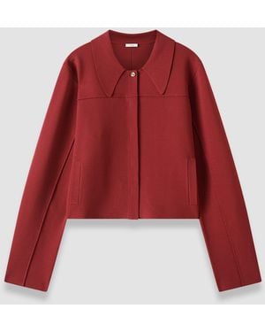 JOSEPH Gare Compact Milano Knit Jacket - Red