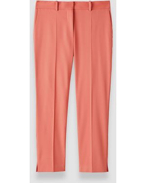 JOSEPH Bing Court Light Gabardine Stretch Trousers - Red