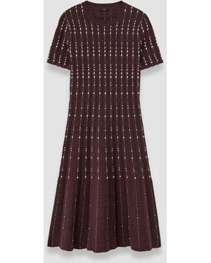 JOSEPH Fragmented Stripes Dress - Purple