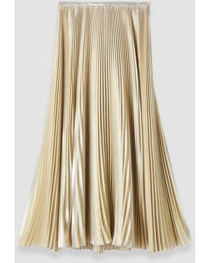 JOSEPH Essai Lamé Silk Skirt - White