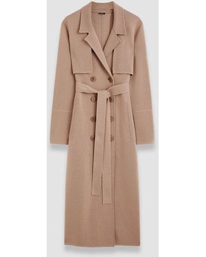 JOSEPH Milano Knitted Wool Coat - Natural