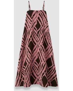 JOSEPH Banna Satin Twill Strapless Dress - Red