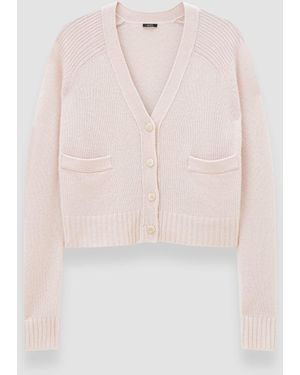 JOSEPH Open Cashmere Cardigan - Pink