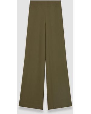 JOSEPH Rihani Crepe De Soie Silk Trousers - Green