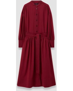 JOSEPH Emma Sheer Fine Wool Dress - Red