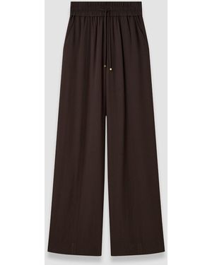 JOSEPH Dee Crepe Trousers - Brown
