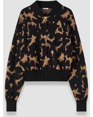 JOSEPH Ambra Tortoiseshell Knit Jacket - Blue