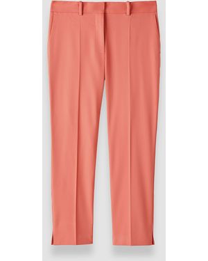JOSEPH Bing Court Light Gabardine Stretch Trousers - Red