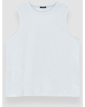 JOSEPH Cotton Silk Jersey Tank Top - White