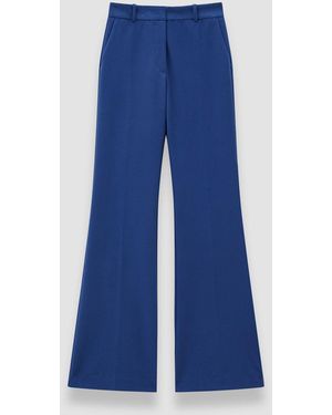 JOSEPH Bi-Stretch Toile Tafira Trousers - Blue
