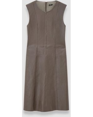 JOSEPH Heidi Leather Stretch Dress - Brown