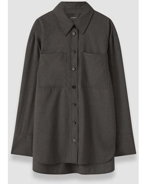 JOSEPH Herold Light Wool Tailoring Shirt - Grey