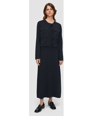 JOSEPH Viscose Knit Stretch Cardigan Jacket - Blue