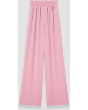 JOSEPH Nour Satin Twill Trousers - Pink