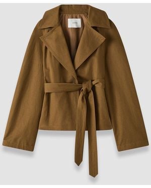 JOSEPH Leda Cotton Twill Jacket - Natural