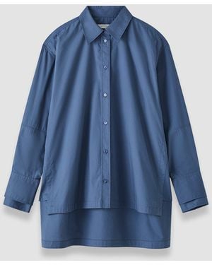 JOSEPH Theia Cotton Poplin Shirt - Blue