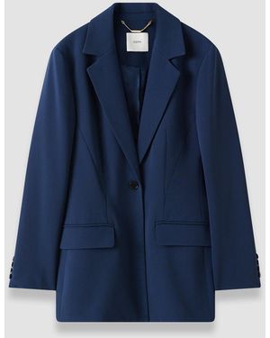 JOSEPH Fallon Comfort Cady Jacket - Blue