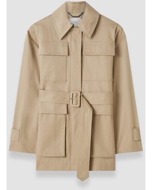 JOSEPH Shama Cotton Utility Jacket - Natural