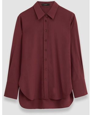 JOSEPH Silk Crepe De Chine Joe Blouse - Red