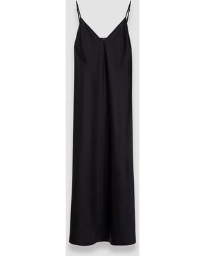 JOSEPH Silk Satin Clea Dress - Black