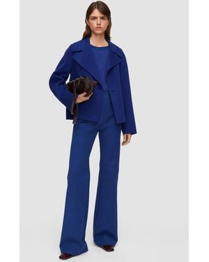 JOSEPH Rollet Light Double Face Wool Jacket - Blue