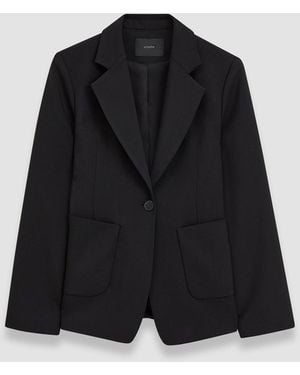 JOSEPH Glenview Tailoring Wool Stretch Jacket - Blue