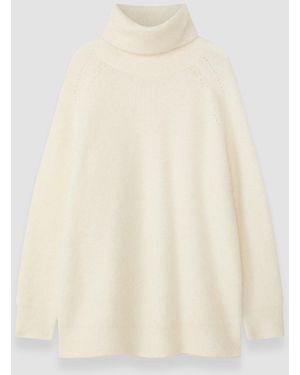 JOSEPH Meslay Brushed Wool Jumper - White
