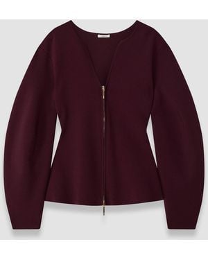 JOSEPH Peggy Compact Milano Knit Jacket - Purple