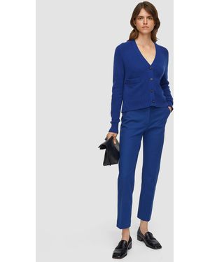 JOSEPH Open Cashmere Cardigan - Blue