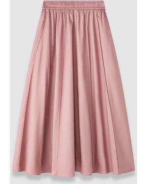 JOSEPH Manar Cotton Sateen Skirt - Pink