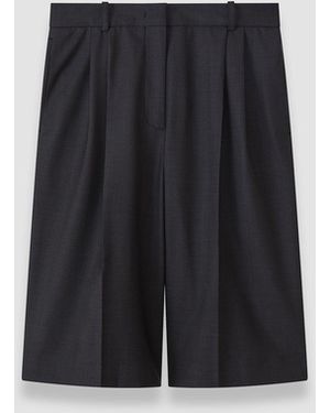 JOSEPH Gabbie Wool Tailoring Long Shorts - Black