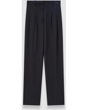 JOSEPH Tarn Crepe De Soie Silk Trousers - Blue