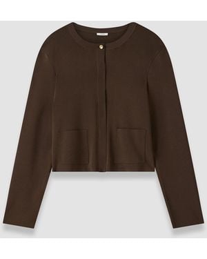 JOSEPH Cardigan En Maille Artemis Light Viscose - Noir