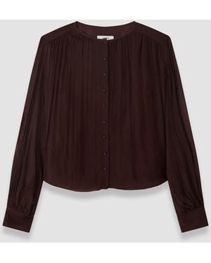 JOSEPH Elisa Silk Chiffon Blouse - Red