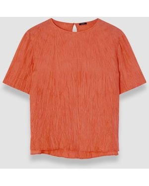 JOSEPH Brunet Habotai Silk Top - Orange