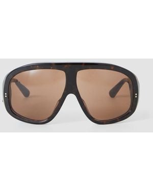 JOSEPH Atlas Aviator Sunglasses - Brown