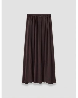 JOSEPH Elba Silk Blend Crepe Skirt - White