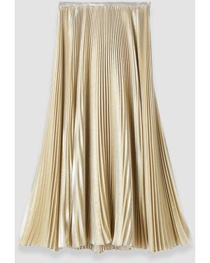 JOSEPH Essai Lamé Silk Skirt - White