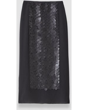 JOSEPH Cambo Chiffon Sequin Skirt - Black