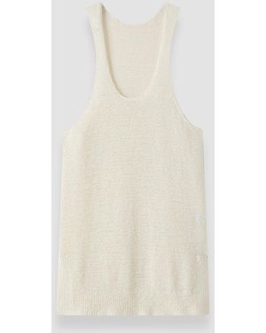 JOSEPH Nahra Open Cotton Knit Dress - White