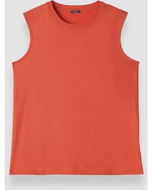 JOSEPH Cotton Silk Jersey Tank Top - Red