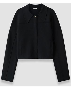 JOSEPH Gare Compact Milano Knit Jacket - Blue
