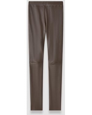 JOSEPH Leather Stretch Leggings - Brown
