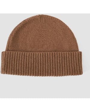 JOSEPH Chia Pure Cashmere Hat - Brown