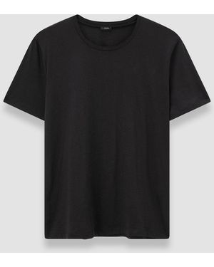 JOSEPH Cotton Silk Jersey T-Shirt - Black