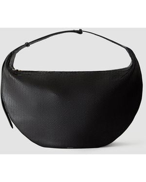 JOSEPH Jumbo Bean Leather Bag - Black