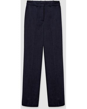 JOSEPH Tailoring Wool Stretch Coleman Trousers - Blue