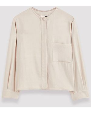 JOSEPH Vega Soft Viscose Tailoring Shirt - Natural