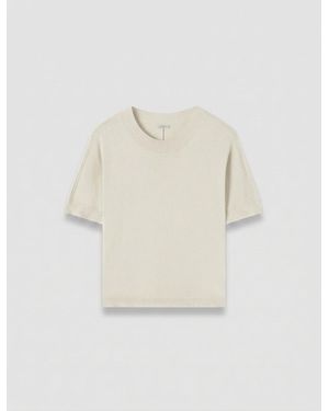 JOSEPH Jana Silk Knit Top - Natural