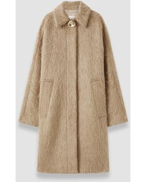 JOSEPH Alger Water Weave Wool Coat - Natural